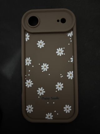 Funda iPhone 17 AIR floral marrón