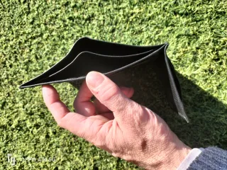 Cartera de piel GABRI negra