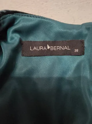 Vestido Terciopelo Verde Mujer