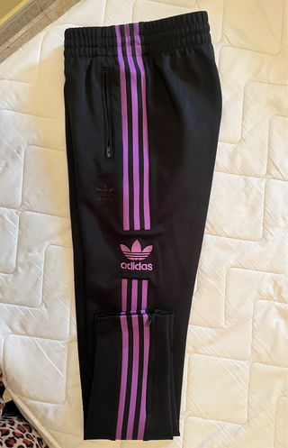 Pantalón Adidas Mujer Negro y Morado