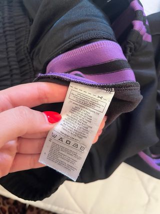 Pantalón Adidas Mujer Negro y Morado