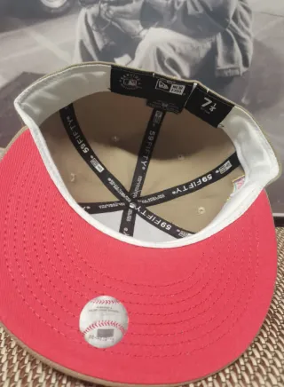 Gorra New Era 59Fifty LA Flores Beige Talla 7.1/4