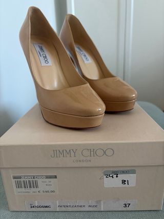 Zapatos Jimmy Choo Talla 37 Beige