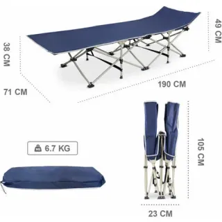 Tumbona plegable verde