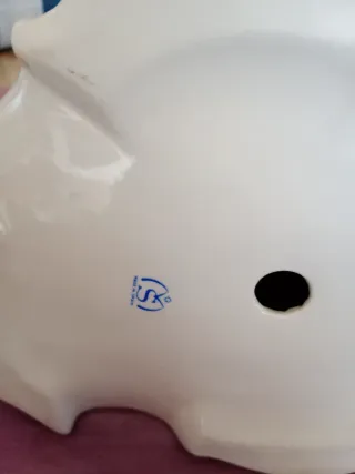 Figura porcelana niños músicos dorada