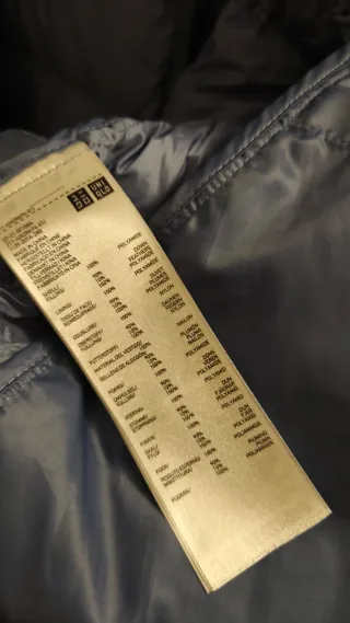 Chaqueta Uniqlo Ultra Light Down Azul Corta