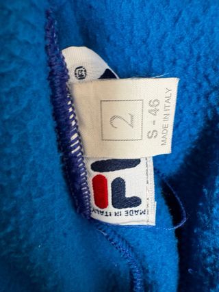 Fila Giacca Track Zip Anni 90 Blu Giallo