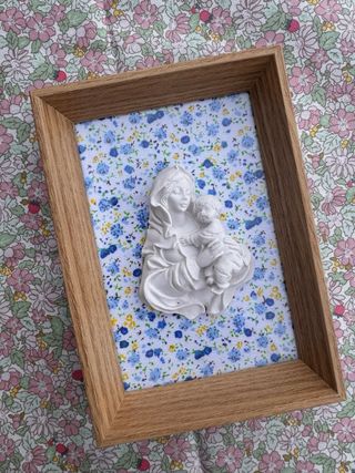 Cuadro Virgen Familia Estampado Liberty