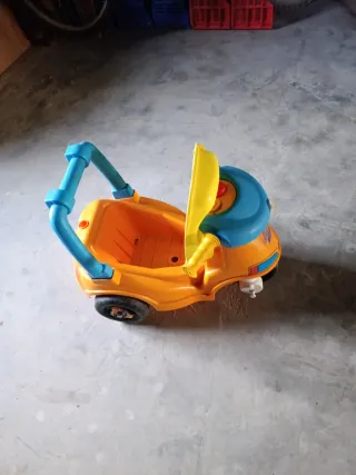 Correpasillos infantil naranja y azul