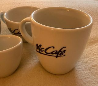 Juego 4 Tazas McCafé Porcelana Blanca