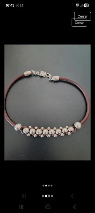 Collar Uno para mi Cuero y Plata