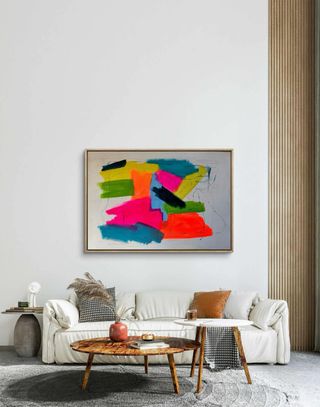 Cuadro GRANDE abstracto pintado a mano