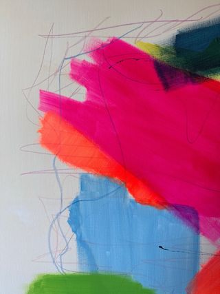 Cuadro GRANDE abstracto pintado a mano