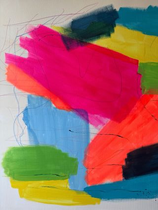 Cuadro GRANDE abstracto pintado a mano