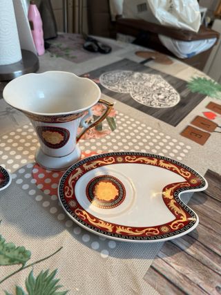 Juego de 2 tazas con platillo