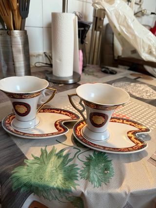 Juego de 2 tazas con platillo