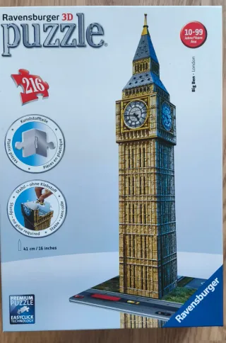 Puzzle 3D Ravensburger Big Ben London 216 piezas