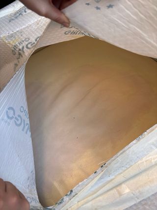 Sofá 2 plazas piel beige