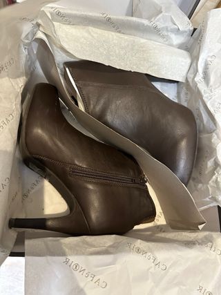 Botines Cafè Noir Marrones Talla 36 modelo xXA15