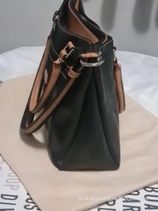Bolso Piel El Potro. Negro y Marrón