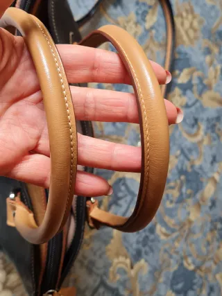 Bolso Piel El Potro. Negro y Marrón