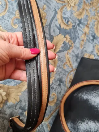 Bolso Piel El Potro. Negro y Marrón