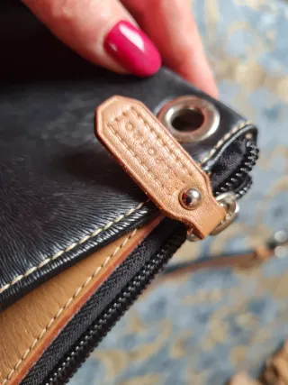 Bolso Piel El Potro. Negro y Marrón