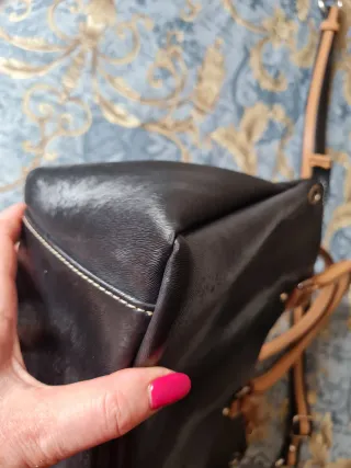 Bolso Piel El Potro. Negro y Marrón