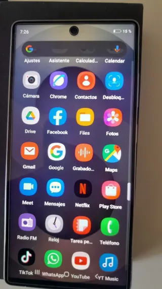 Teléfono Plata/Blanco