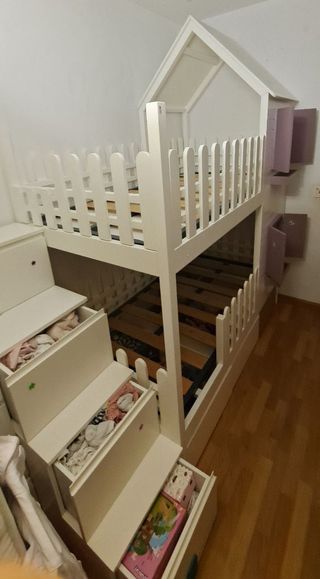 Litera Casita Madera Maciza