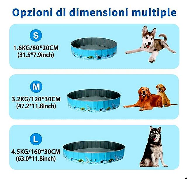 Piscina Plegable Perros COMSLE