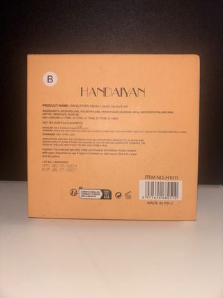 Set pintalabios líquidos mate Handaiyan