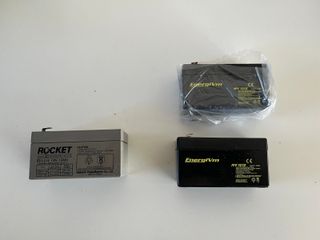 Confezione da 3 batterie 12V (Piombo Sigillato) - 1.3Ah e 1.2A