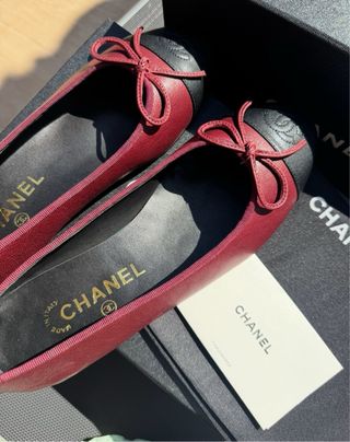 Bailarinas Chanel Burdeos Talla 39