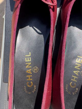 Bailarinas Chanel Burdeos Talla 39