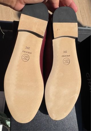 Bailarinas Chanel Burdeos Talla 39
