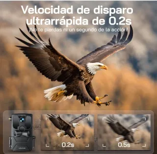 Cámara de Caza Solar WOLFANG 4G LTE fototrampeo