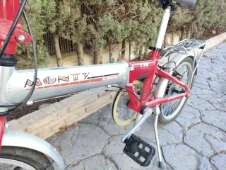 Bicicleta Monty Plegable Aluminio Roja