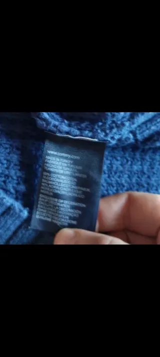 Maglione Tommy Hilfiger Uomo Blu Tg XXL