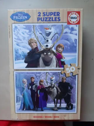 2 Puzzles Educa Frozen 50 piezas