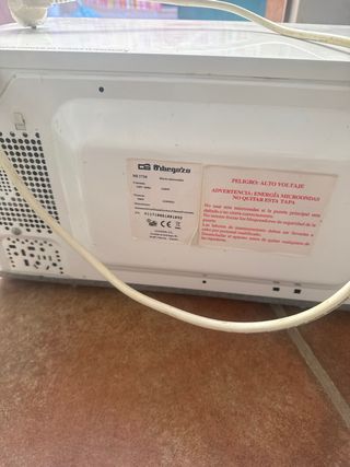 Microondas Orbegozo no calienta