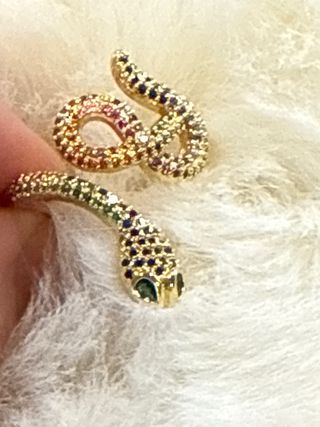 Anillo Serpiente Laminado 14k