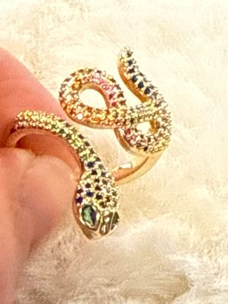 Anillo Serpiente Laminado 14k