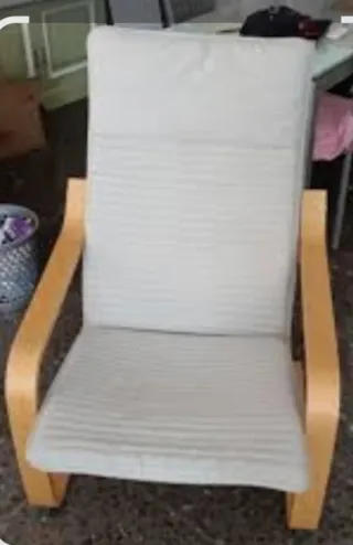 MECEDORA Poäng Ikea Madera y Tela Beige