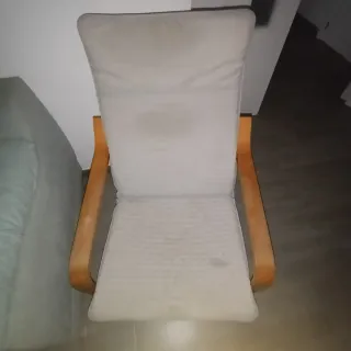 MECEDORA Poäng Ikea Madera y Tela Beige