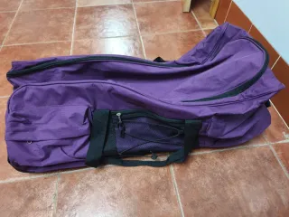 Mochila con ruedas morada