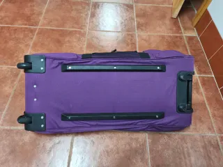 Mochila con ruedas morada