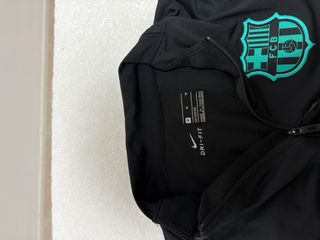 Sudadera Nike Barça Negra y Rosa Talla M