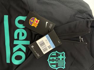 Sudadera Nike Barça Negra y Rosa Talla M