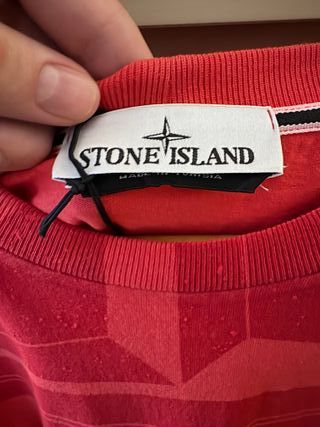 Camiseta Stone Island Roja Talla L